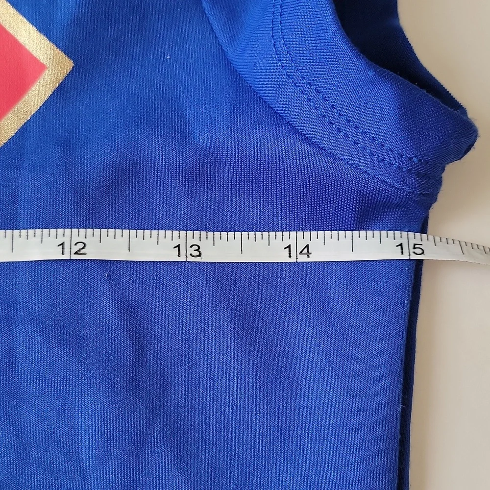 Disney Supergirl Dress Costume Short Cap Sleeves Red Blue Gold Girls Large 10/12